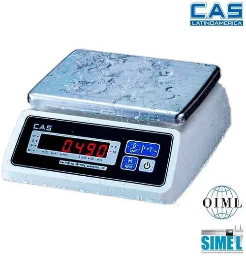 Imagen de BALANZA SOLO PESO A PRUEBA DE HUMEDAD PROTECCIÓN IP68 CAS SWII- EW